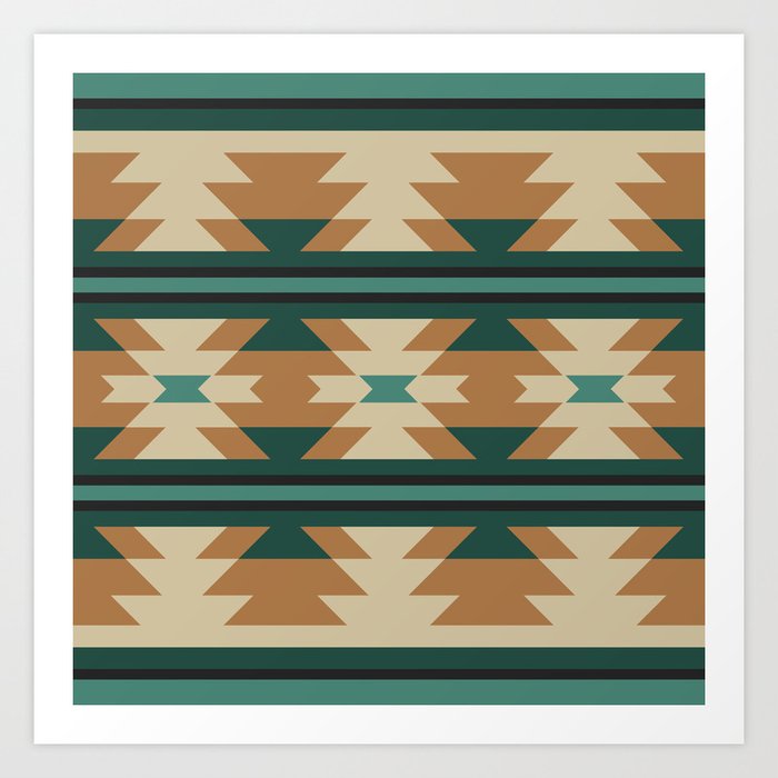 Southwestern Pattern 120 Art Print