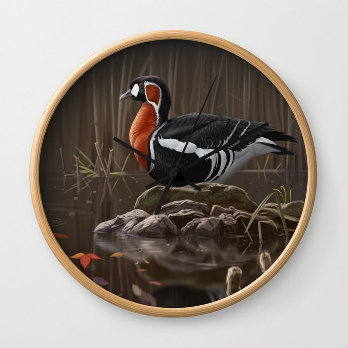 Red-breasted Goose bird Wall Clock