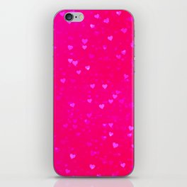 Pink Hearts iPhone Skin