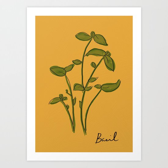 Basil Art Print