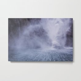 Waterfall Spray Metal Print