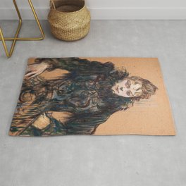 Toulouse-Lautrec - Woman with a Black Boa Area & Throw Rug