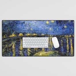 Van Gogh Starry Night Over the Rhône Desk Mat