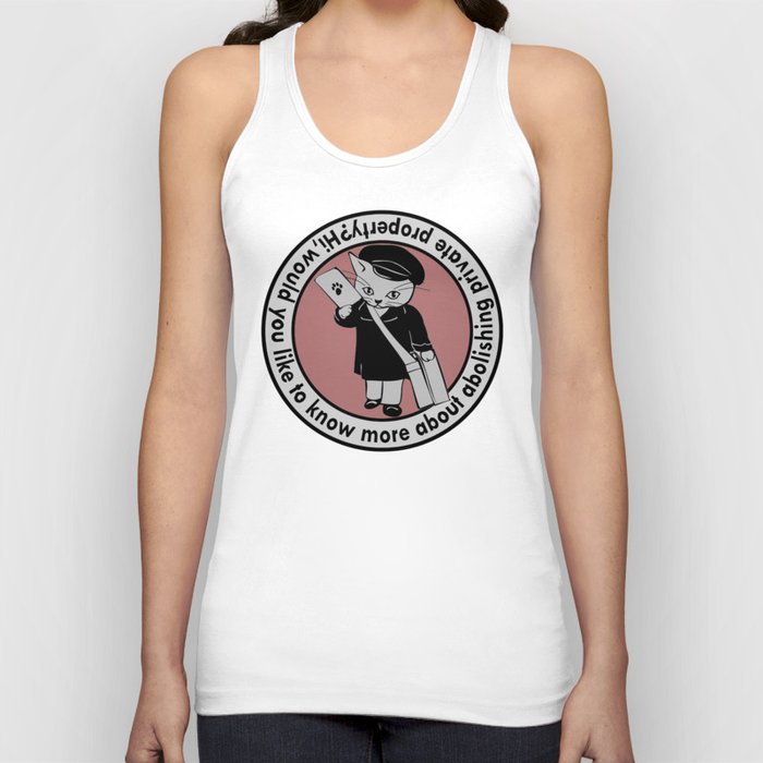 Abolish Private Property Flyer Tank Top