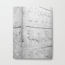 White History Metal Print | Photo, Monochrome, Hdr, Historical, Symbolisms, White, Symbolic, Texture, Minimalism, History 
