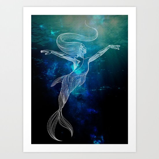 Doll Fins Art Print