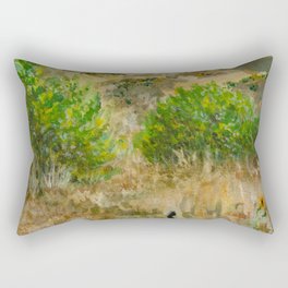 Boise Idaho foothills painting Rectangular Pillow