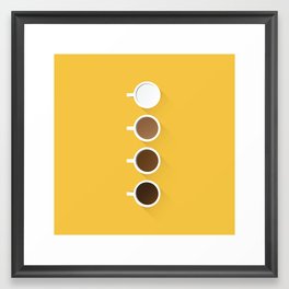 Coffee + Simplicity Framed Art Print