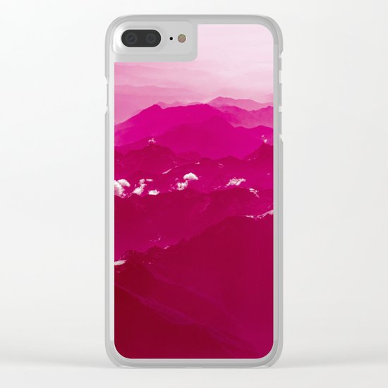 Abstract mountains Clear iPhone Case