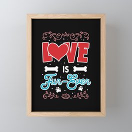Love is Fur-Ever Framed Mini Art Print
