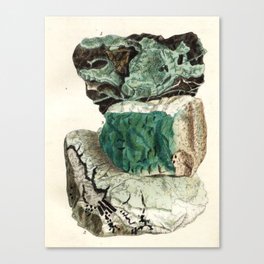 Vintage Mineralogy Illustration Canvas Print