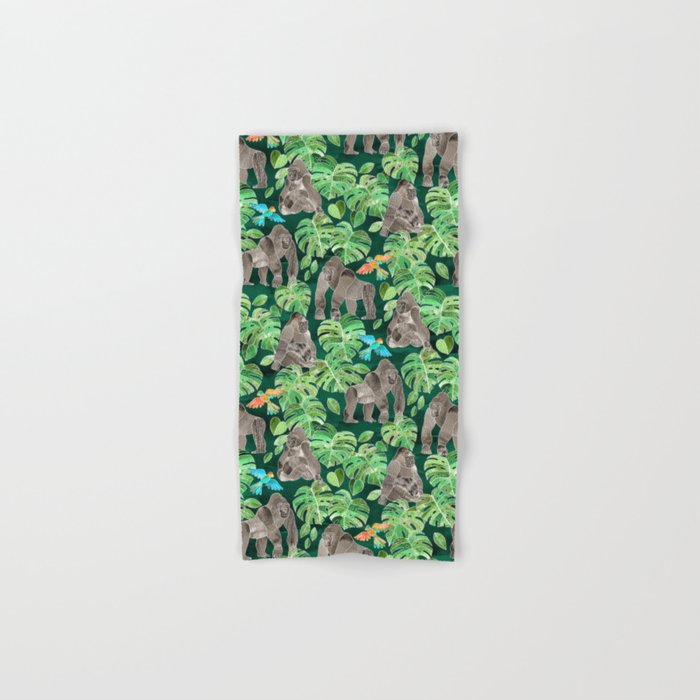 Gorillas in the Emerald Forest Hand & Bath Towel