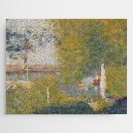 Georges Seurat The Bridge at Bineau  famous painting Jigsaw Puzzle