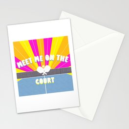 Meet Me At The Court  Stationery Cards