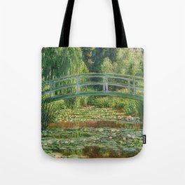Claude Monet - Bridge over a Pond of Water Lilies Tote Bag