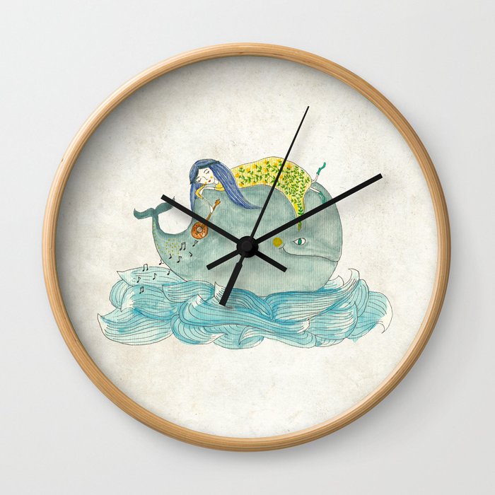Ocean lullaby Wall Clock