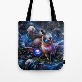 Purple Rabbit Tote Bag