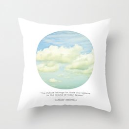The beauty of the dreams Throw Pillow