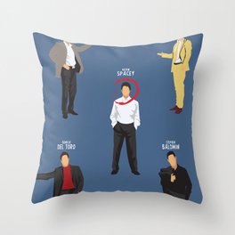 The Usual Suspects, Kevin Spacey, minimalist movie poster, Gabriel Byrne, Singer, Benicio Del Toro, Throw Pillow