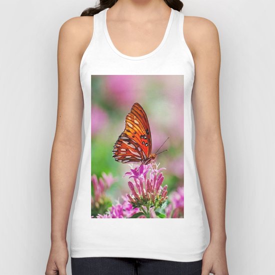 Wedding Butterfly Unisex Tank Top
