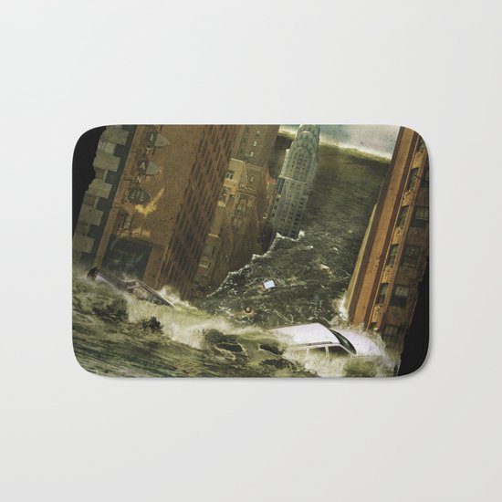 Water vs City Bath Mat
