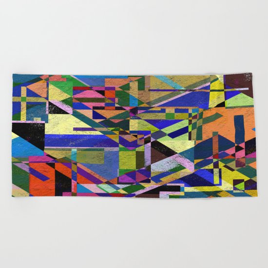 Geometric Wonder! Beach Towel