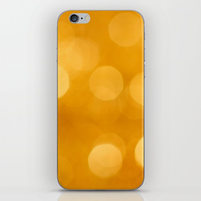 Blurred Golden Yellow Pattern  iPhone Skin