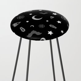 goth occult pattern Counter Stool