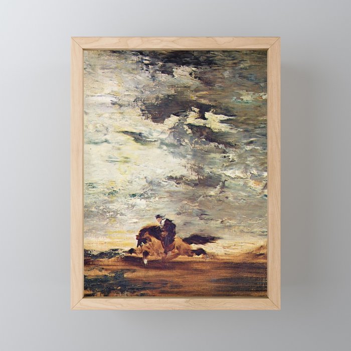 Riding in a storm - Gustave Moreau Framed Mini Art Print