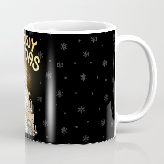 Meowy Catmas Cat Christmas Tree Coffee Mug