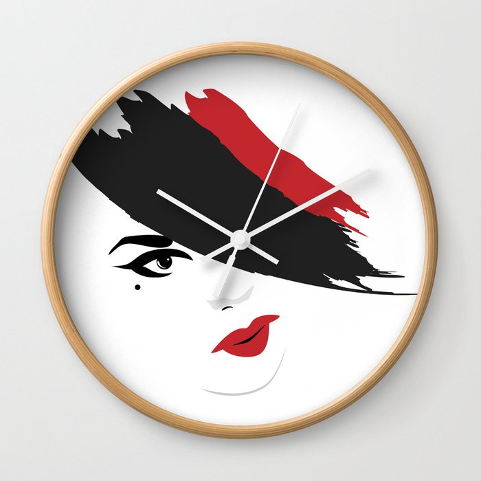 Fashionable Hat Wall Clock
