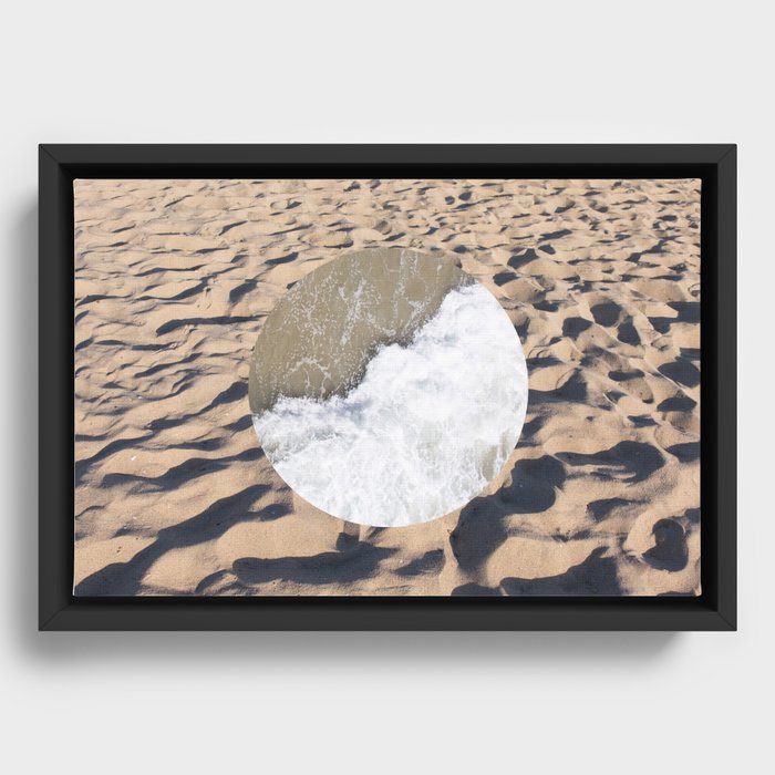 Sand & Water Framed Canvas