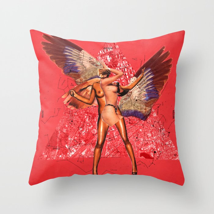 Build a Woman - Copy and Paste · The Flying Luv Drug Theme Throw Pillow