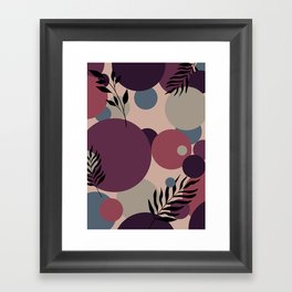 Fallen Flowers Color Palette Framed Art Print