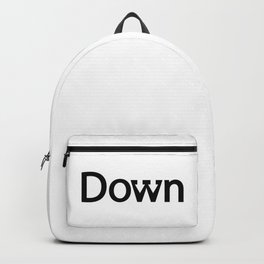Down With arrows pointing down Backpack