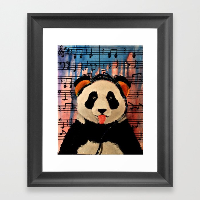 2 A.M. Sunshine Panda Framed Art Print