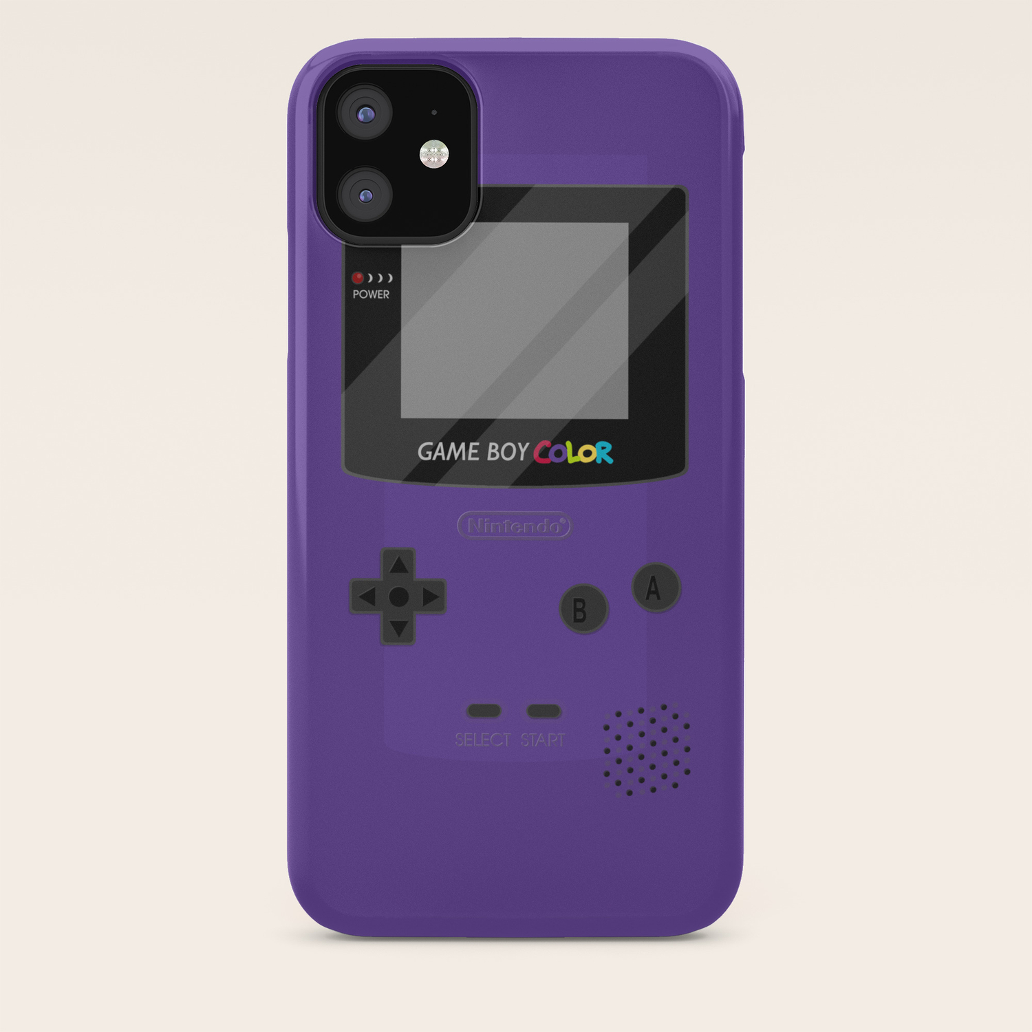 Gameboy Color Purple Iphone Case By Katymakesthings Society6
