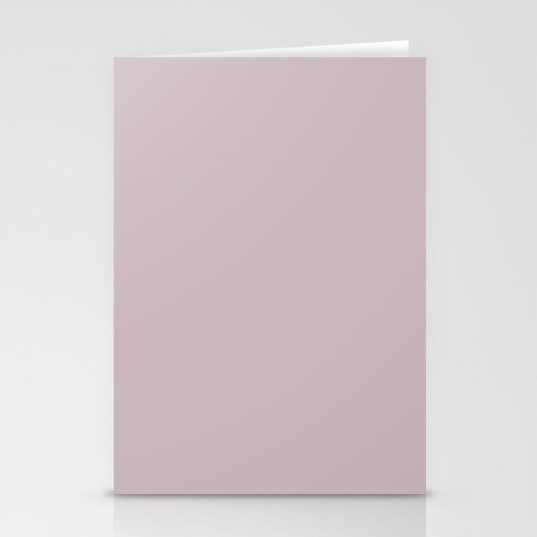 Medium Lavender Purple Pink Solid Color PPG High Society PPG1046-4 - All One Single Shade Hue Colour Stationery Cards