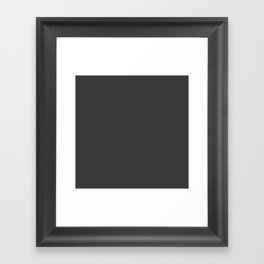 Black color Framed Art Print
