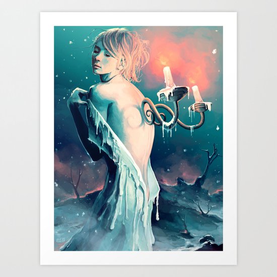 Coeurs Fondants Art Print