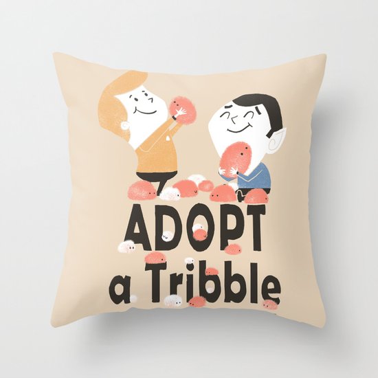 Adopt a Tribble Throw Pillow
