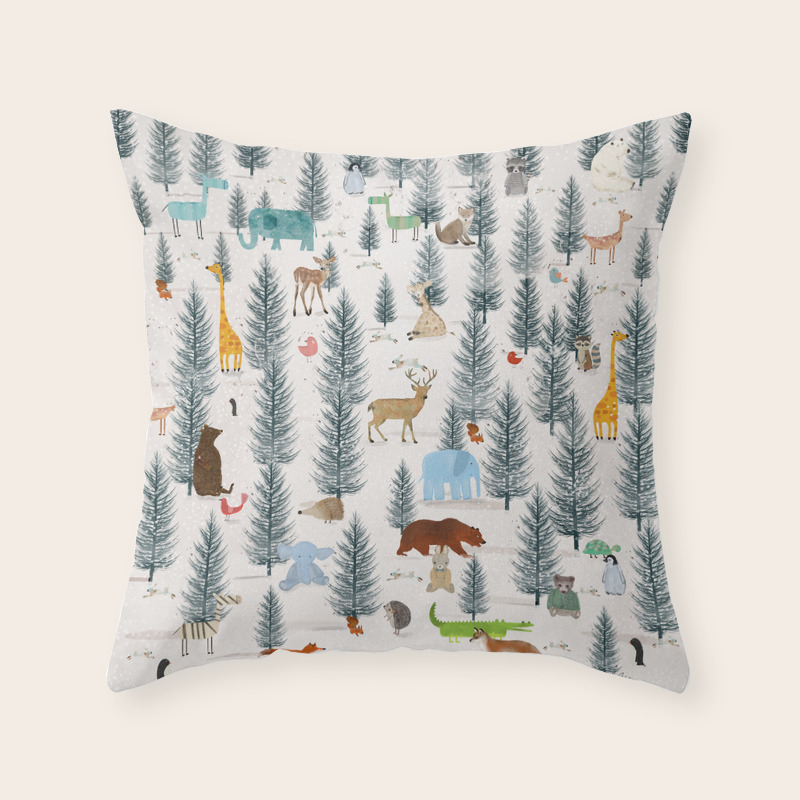 Woodland throw pillows clearance