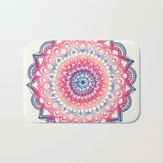 Ocean Sunset Mandala Bath Mat