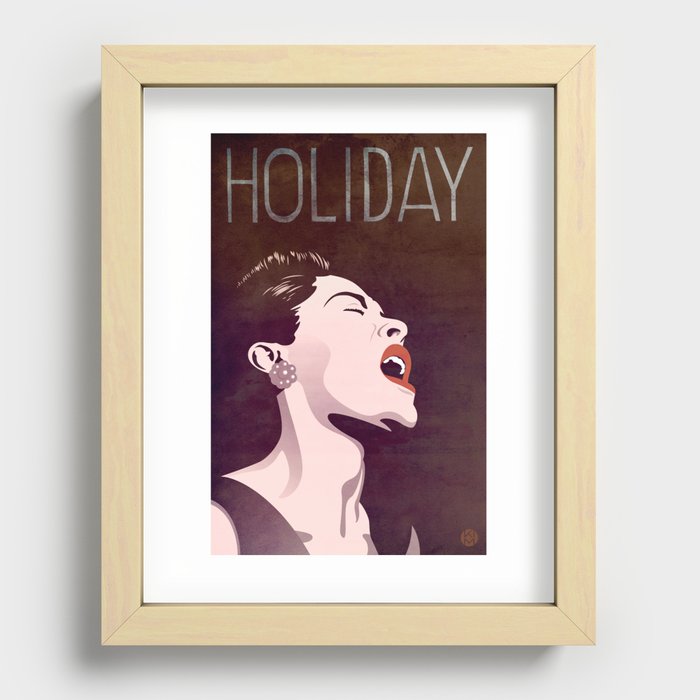 Billie Holiday Recessed Framed Print