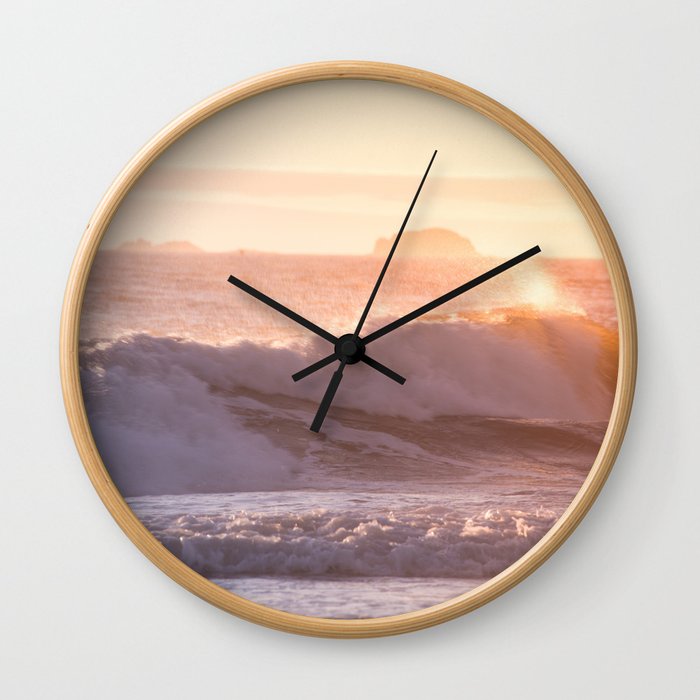 Ocean sunset Wall Clock