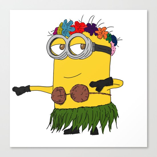 Hawaii Minion Canvas Print