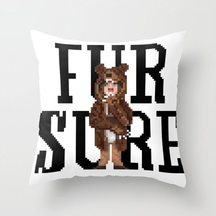 Fur Sure Throw Pillow