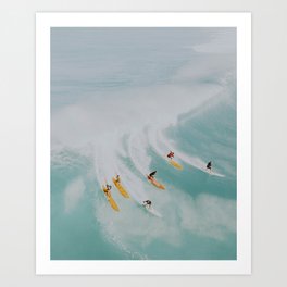 SURFING Art Print