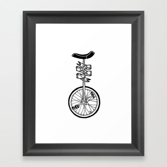 Monocycle Framed Art Print