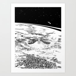 Space upon us Art Print